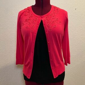 Cable & Gauge | Hot Pink Cardigan M 🌺💝💄